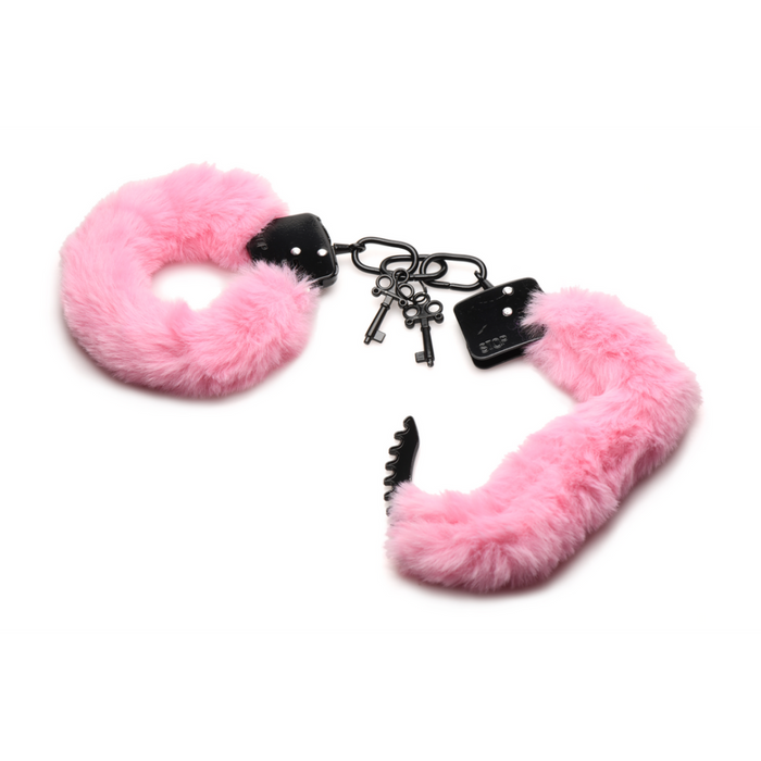 Cuffed in Fur - Furry Handcuffs - Pink