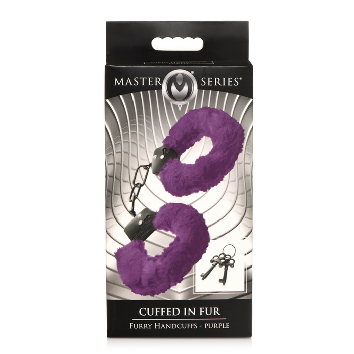 Cuffed in Fur - Furry Handcuffs - Purple