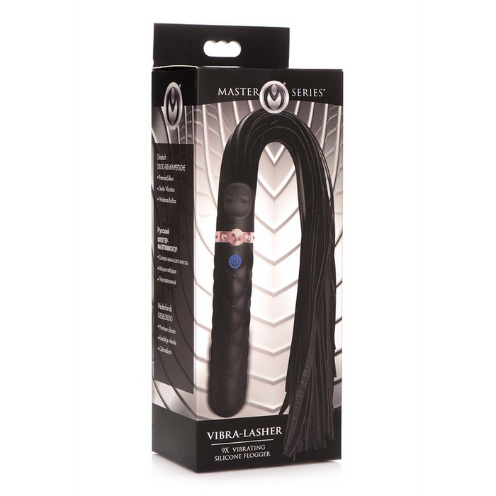 Vibra-Lasher - Vibrating Silicone Dildo Flogger