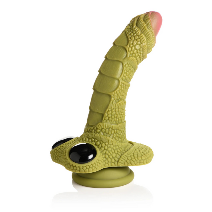 Swamp Monster Scaly Silicone Dildo - Zwart