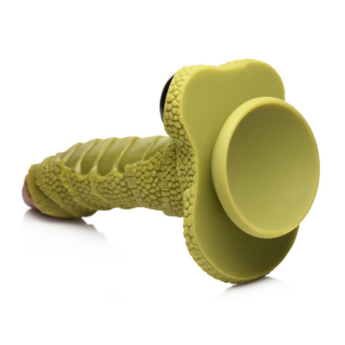 Swamp Monster Scaly Silicone Dildo - Zwart