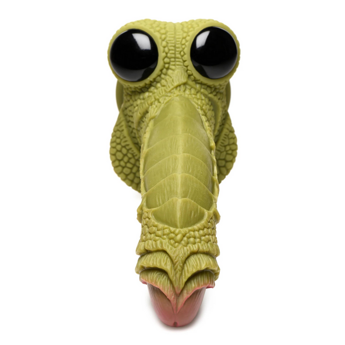 Swamp Monster Scaly Silicone Dildo - Zwart