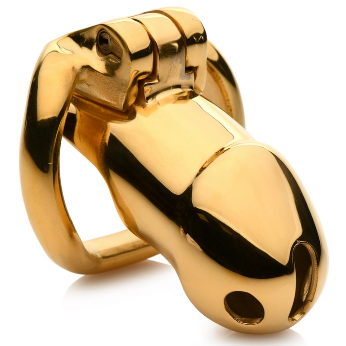 Midas Locking Chastity Cage - 18K Goud Geplateerd - Goud