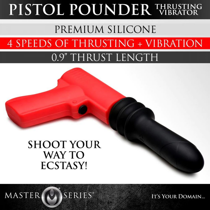 Duwende Pistola Vibrator - Rood