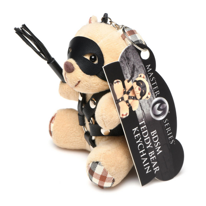 BDSM Teddy Bear Keychain - Tan