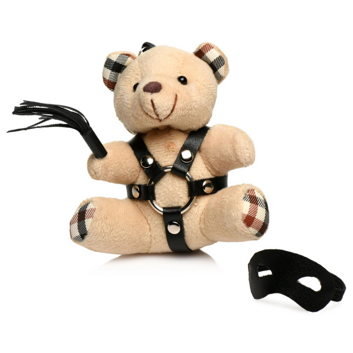 BDSM Teddy Bear Keychain - Tan