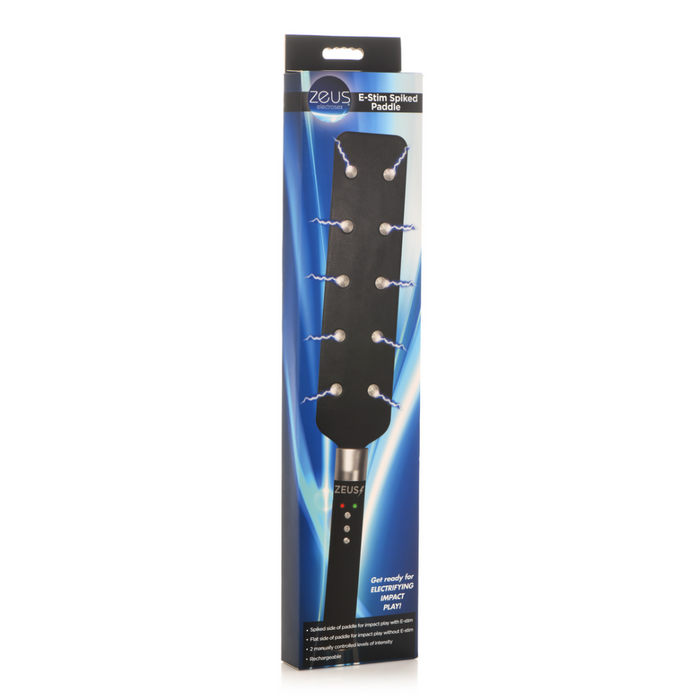 E-Stim Spiked Paddle - Zwart