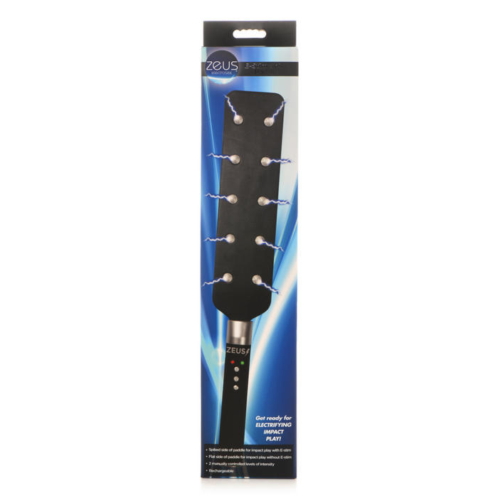 E-Stim Spiked Paddle - Zwart