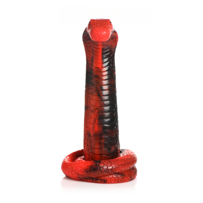 King Cobra - Siliconen Dildo - Rood