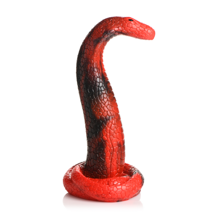 King Cobra - Siliconen Dildo - Rood