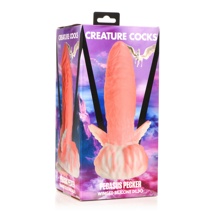 Pegasus - Pecker Winged Silicone Dildo - Roze