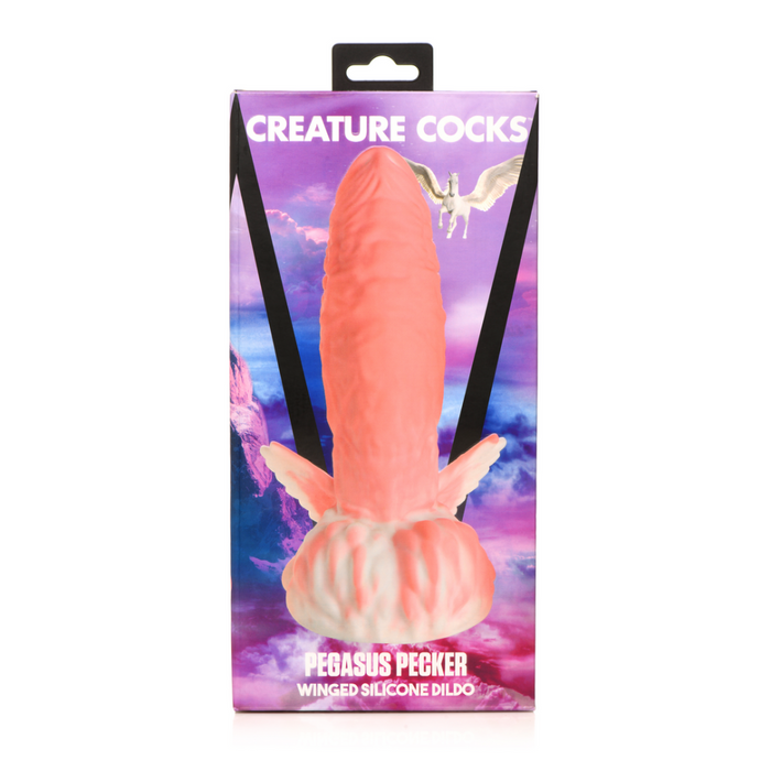 Pegasus - Pecker Winged Silicone Dildo - Roze