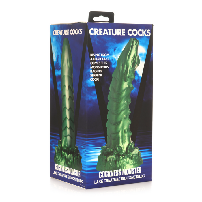 Cockness Monster - Lake Creature Silicone Dildo - Groen