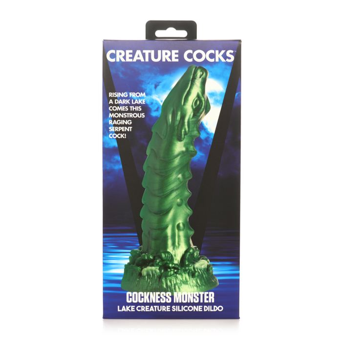 Cockness Monster - Lake Creature Silicone Dildo - Groen