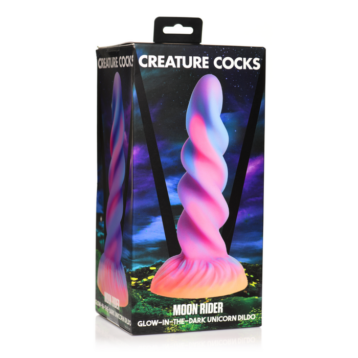 Moon Rider - Glow-in-the-Dark Eenhoorn Dildo