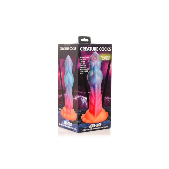 Aqua Cock - Glow-in-the-Dark Siliconen Dildo