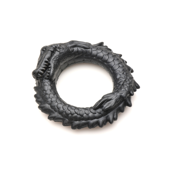 Black Caiman - Silicone Cock Ring - Black