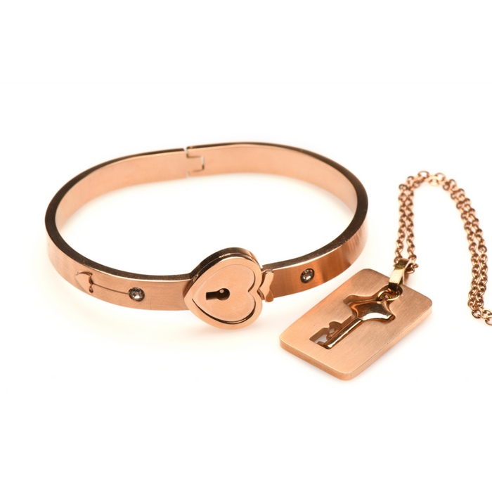 Geknoopte Sluiting Armband en Sleutelhanger Ketting - Roségoud