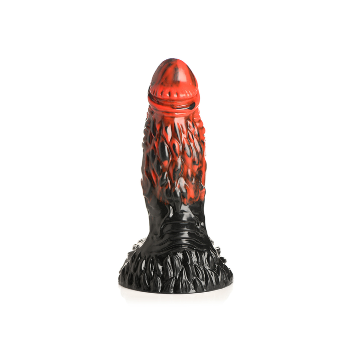 Vulcan - Silicone Dildo - Black/Red