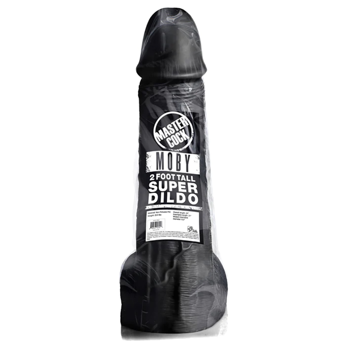 Moby Super Dildo - 2 ft / 60 cm - Zwart