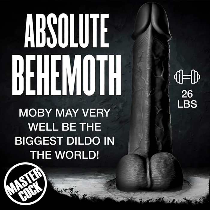 Moby Super Dildo - 2 ft / 60 cm - Zwart