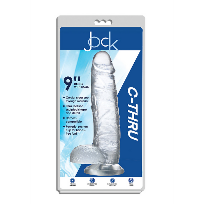 Dildo met ballen - 9 / 23 cm