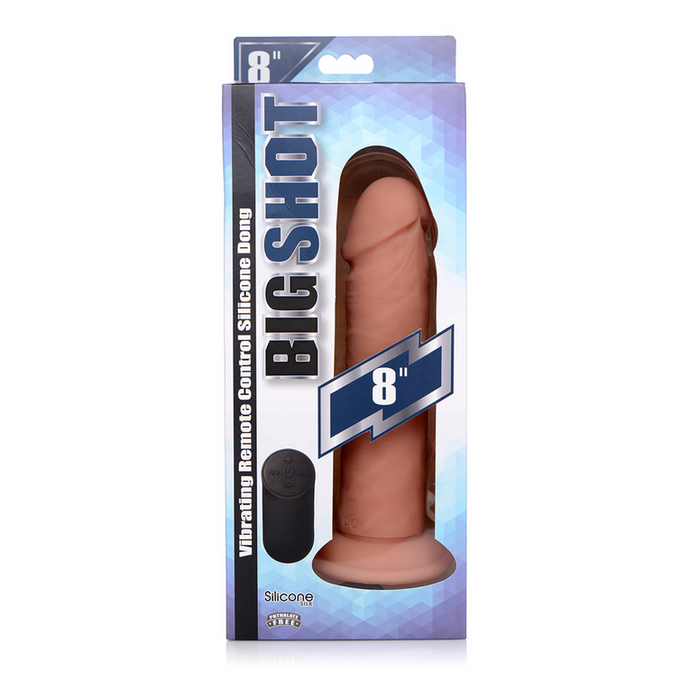 Vibrerende Siliconen Dildo met Afstandsbediening - 8 / 20,5 cm