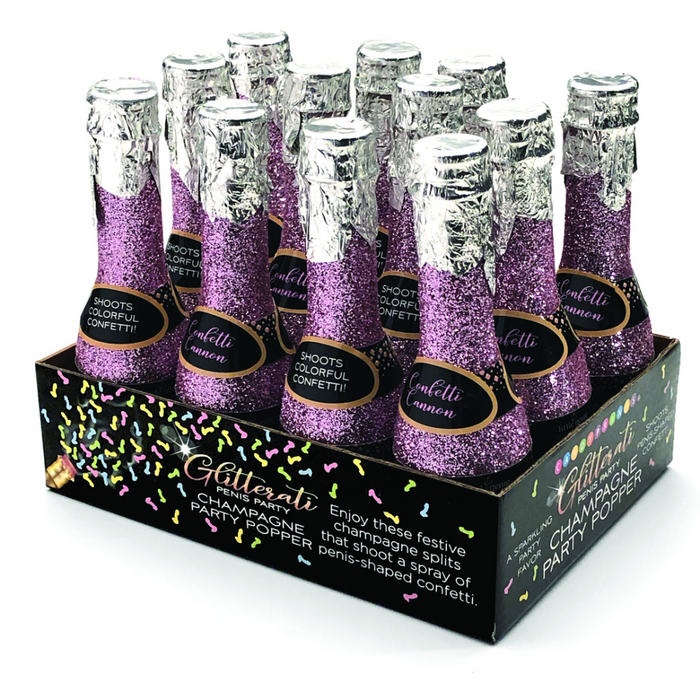 Glitterati - Champagne Confetti - Display van 12