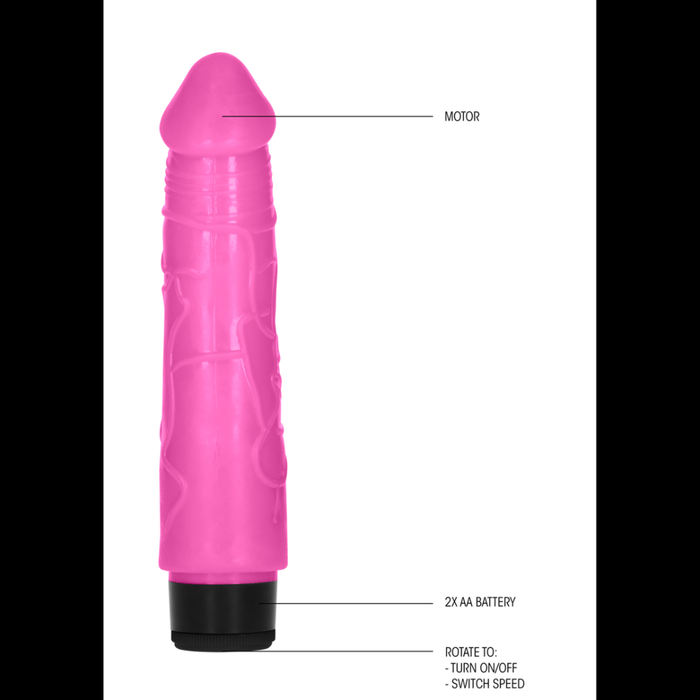 Thick Realistic Dildo Vibrator - 8 / 20 cm