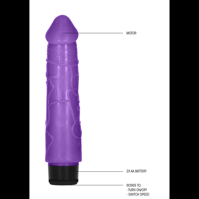 Thick Realistic Dildo Vibrator - 8 / 20 cm