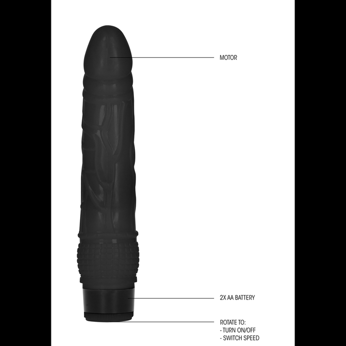 Thin Realistic Dildo Vibrator - 8 / 20 cm