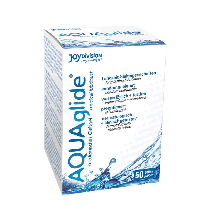 AQUAglide Neutral - Waterbased Anal Lubricant - Single Porions - 50 Pieces á 0.1 fl oz / 50 Pieces á