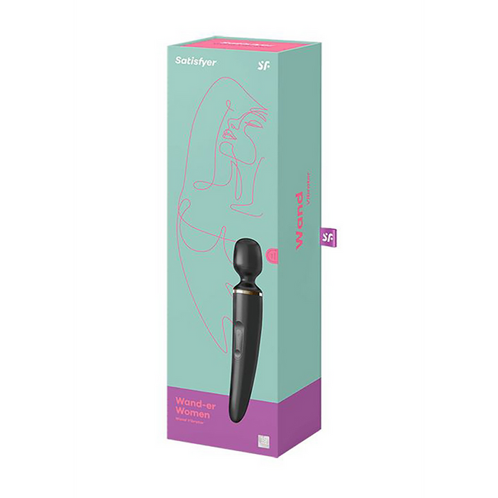 Wand-er Woman - Wand Vibrator - Black/Gold