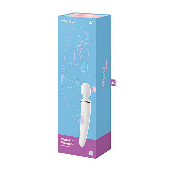 Wand-er Woman - Wand Vibrator - White/Chrome