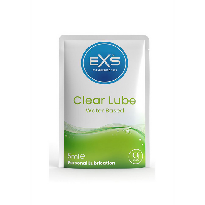 EXS Clear Lube Sachets - 100 Pieces