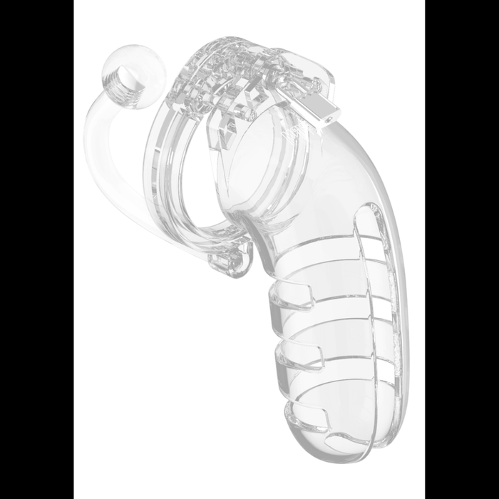 Model 12 Chastity Cock Cage met Plug - 5,5 / 14 cm