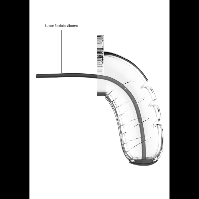 Model 16 Chastity Cock Cage met Urethrale Sounding - 4.5 / 11,5 cm