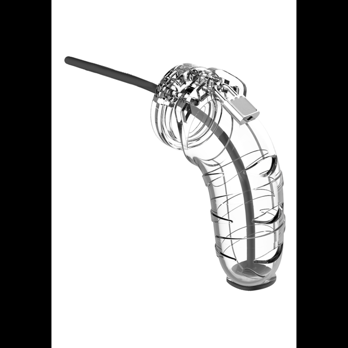 Model 17 Chastity Cock Cage met Urethrale Sounding - 5.5 / 14 cm