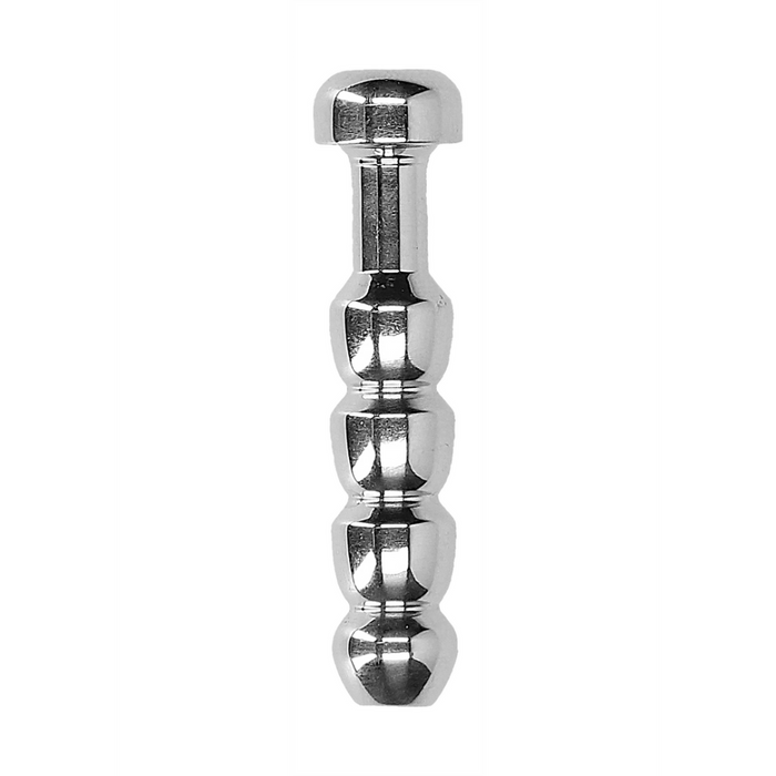 Ribbed Hollow Penis Plug - 0.4 / 10 mm