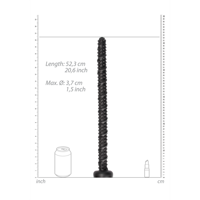 Ass Textured Snake Dildo - 22 / 55 cm