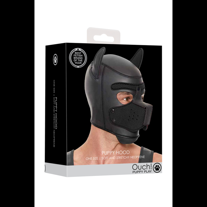 Neoprene Puppy Mask - Black