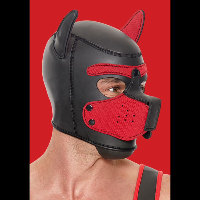 Neopreen Puppy Mask - Rood