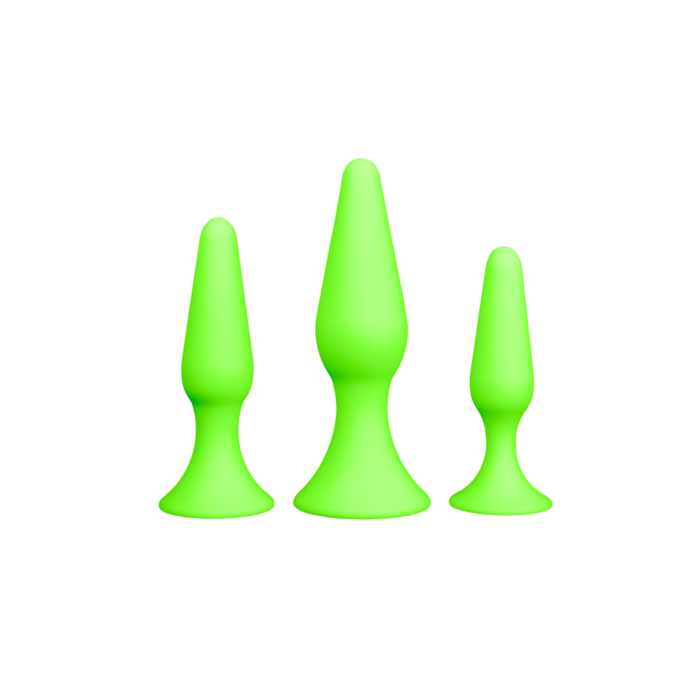 Butt Plug Set - Glow in the Dark