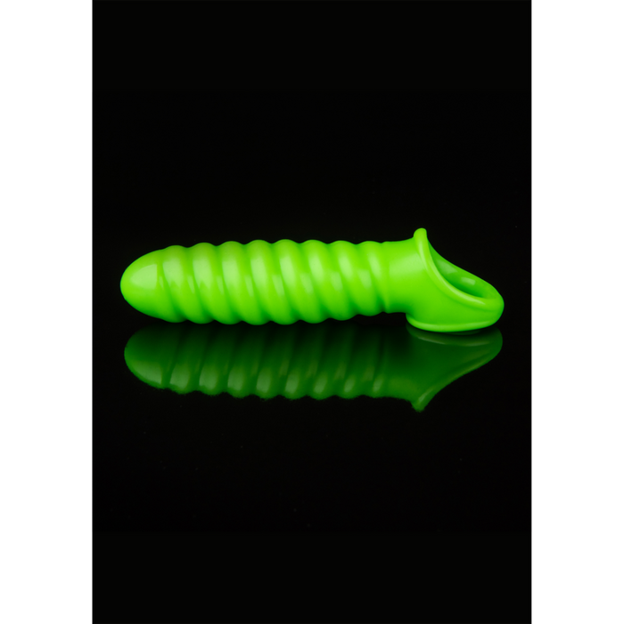 Swirl Stretchable Penis Sheath - Glow in the Dark