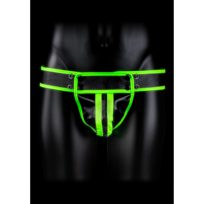 Striped Jockstrap - Glow in the Dark - S/M