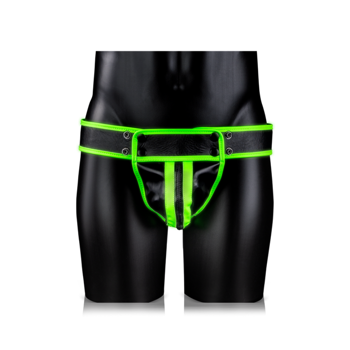 Striped Jockstrap - Glow in the Dark - S/M