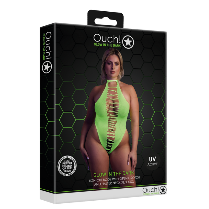 High-Cut Body - Plus Size - Neon Green