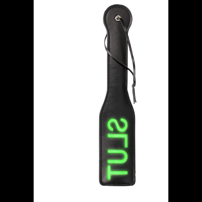 Slut Paddle - Glow in the Dark - Neon Green