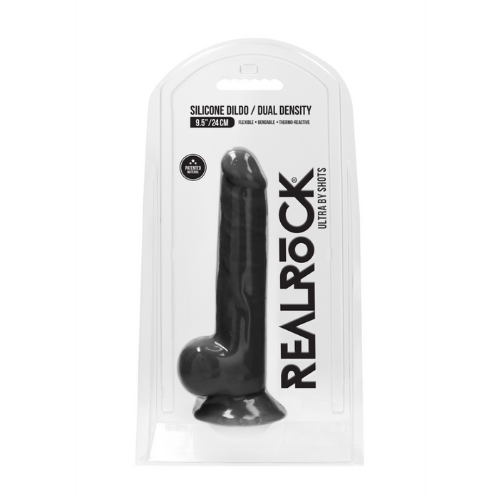 Silicone Dildo met Ballen - 9 / 24 cm