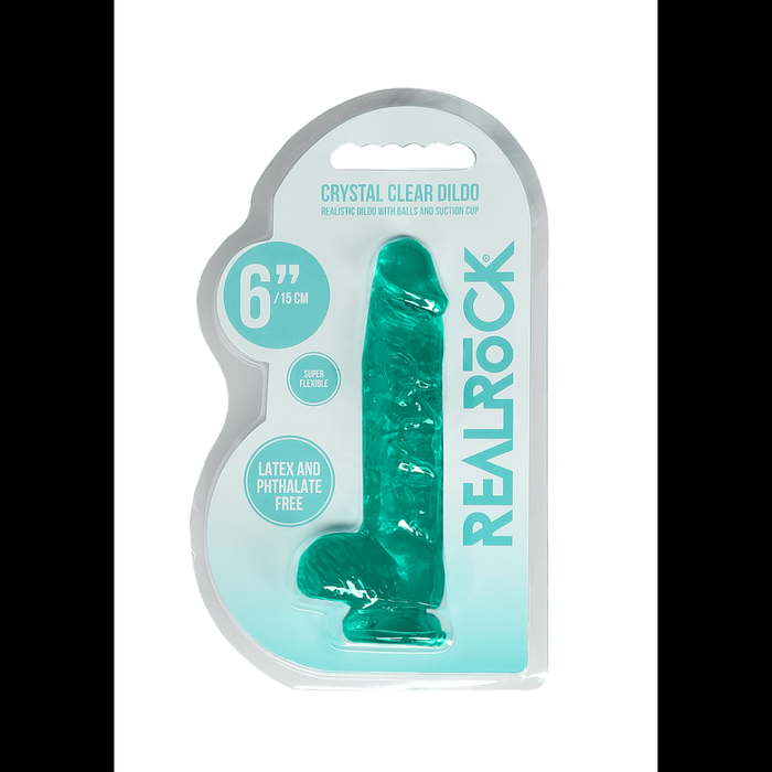 Realistic Dildo with Balls - 6 / 15 cm